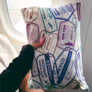 Flight blanket with Pouch double