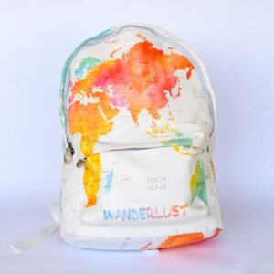 Watercolors Map backpack